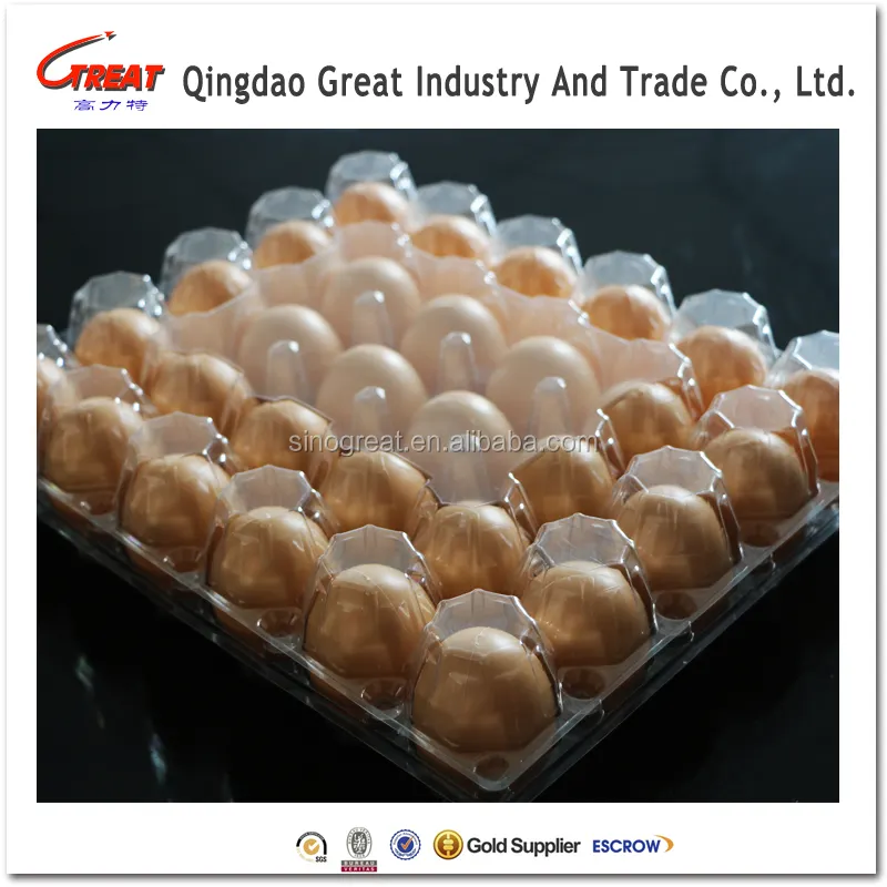 wholesale transparent disposable food plastic egg tray,clear plastic 30 holes egg tray