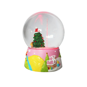 Tuyệt vời trẻ em Bộ nhớ nhựa LED thắp sáng snowglobe với Santa thiết kế - Product Image 5