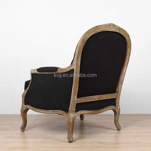 <span class=keywords><strong>Fauteuil</strong></span> noir français KVJ-7610 en bois et tissu, style <span class=keywords><strong>Louis</strong></span> <span class=keywords><strong>XV</strong></span>, XVI, XVII, chaise de salle à manger - Product Image 5