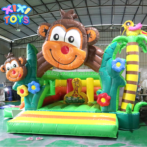 สนามเด็กเล่นเป่าลมขนาดเล็กในร่มปราสาทเด้งได้พร้อมสไลด์คอมโบดีไซน์ใหม่สำหรับเด็ก - Product Image 5