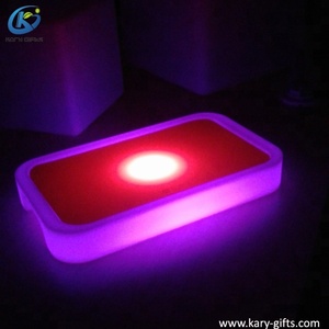 Plateau de service populaire <span class=keywords><strong>en</strong></span> plastique avec éclairage LED pour boîte de nuit et bar - Product Image 4