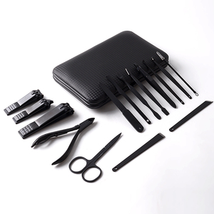 Set manikur profesional, pemotong kuku profesional dengan wadah peralatan manikur untuk perjalanan, Set peralatan perawatan kecantikan 15 buah - Product Image 4