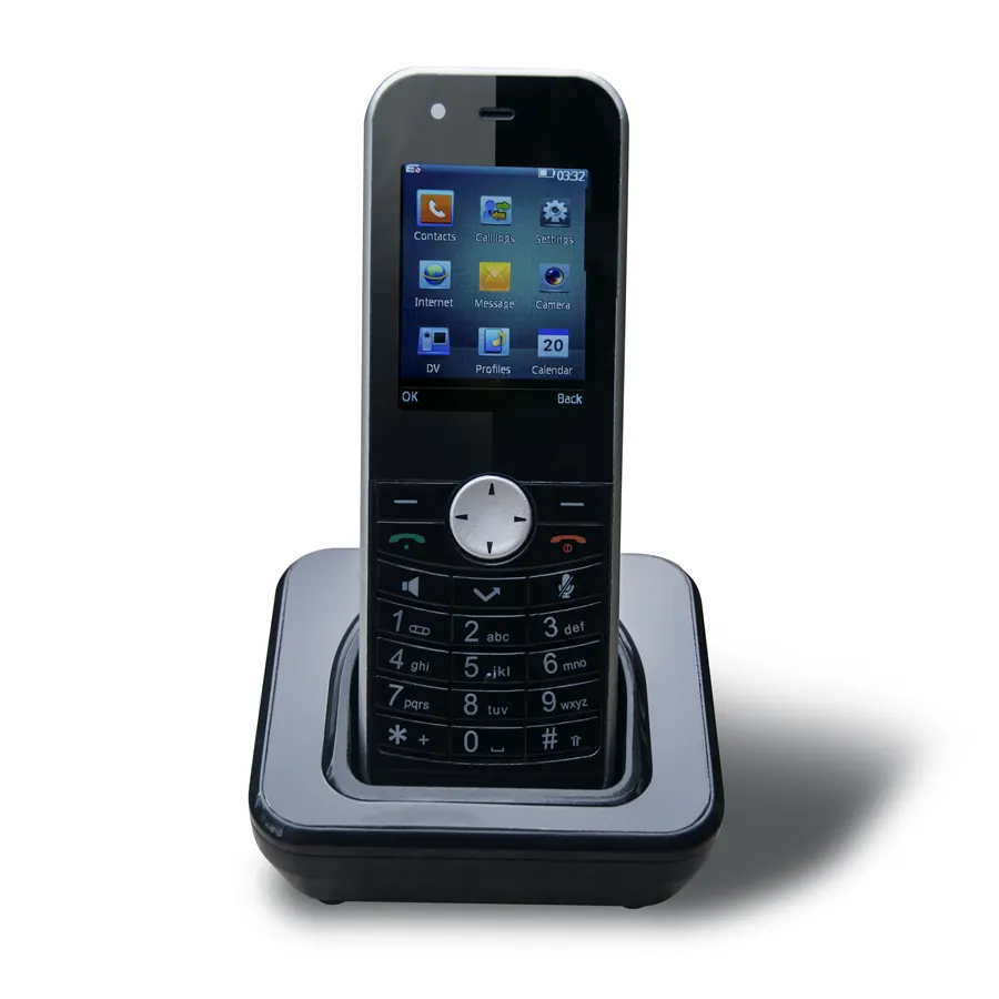 アンドロイドコードレスskype wifi電話携帯sipにおけるvoip ip電話サポートデュアルバンド2.4グラム/5 ghzのwi-fi D168IL