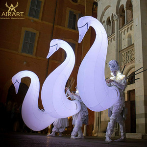 Rave Events costume da parata bianco gonfiabile <span class=keywords><strong>led</strong></span> swan costume a03 - Product Image 2