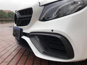 Feux antibrouillard avant en fibre de carbone W213, évents d'air pour Mercedes Benz E63 <span class=keywords><strong>AMG</strong></span> 4 portes 2018 2019 - Product Image 2