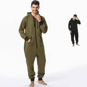 Hiver chaud épais en gros extérieur adulte onesie pyjama combinaison