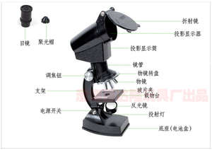 Gelsonlab HS-3105A 1200x Omt discouvery <span class=keywords><strong>Microscope</strong></span> ensemble <span class=keywords><strong>Microscope</strong></span> avec Projecteur et lumières