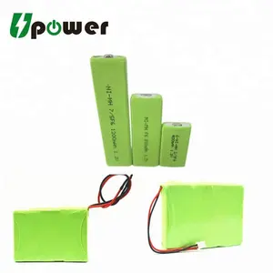 نيمه بطارية موشورية F6 2/3F6 4/5F6 7/5F6 NI-MH بطارية قابلة للشحن 3.6V 2.4V 1.2V 500mAh