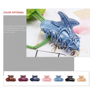Moda <span class=keywords><strong>Starfish</strong></span> <span class=keywords><strong>Hair</strong></span> Claw Clips Shining Rhinestone Acrílico Sea Star <span class=keywords><strong>Hair</strong></span> Clamps Star Women <span class=keywords><strong>Hair</strong></span> Accessories - Product Image 4
