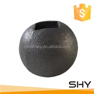 सजावटी धातु एल्यूमीनियम स्टील की गेंद कच्चा लोहा संवर्धन गहने बाड़ पोस्ट टोपियां