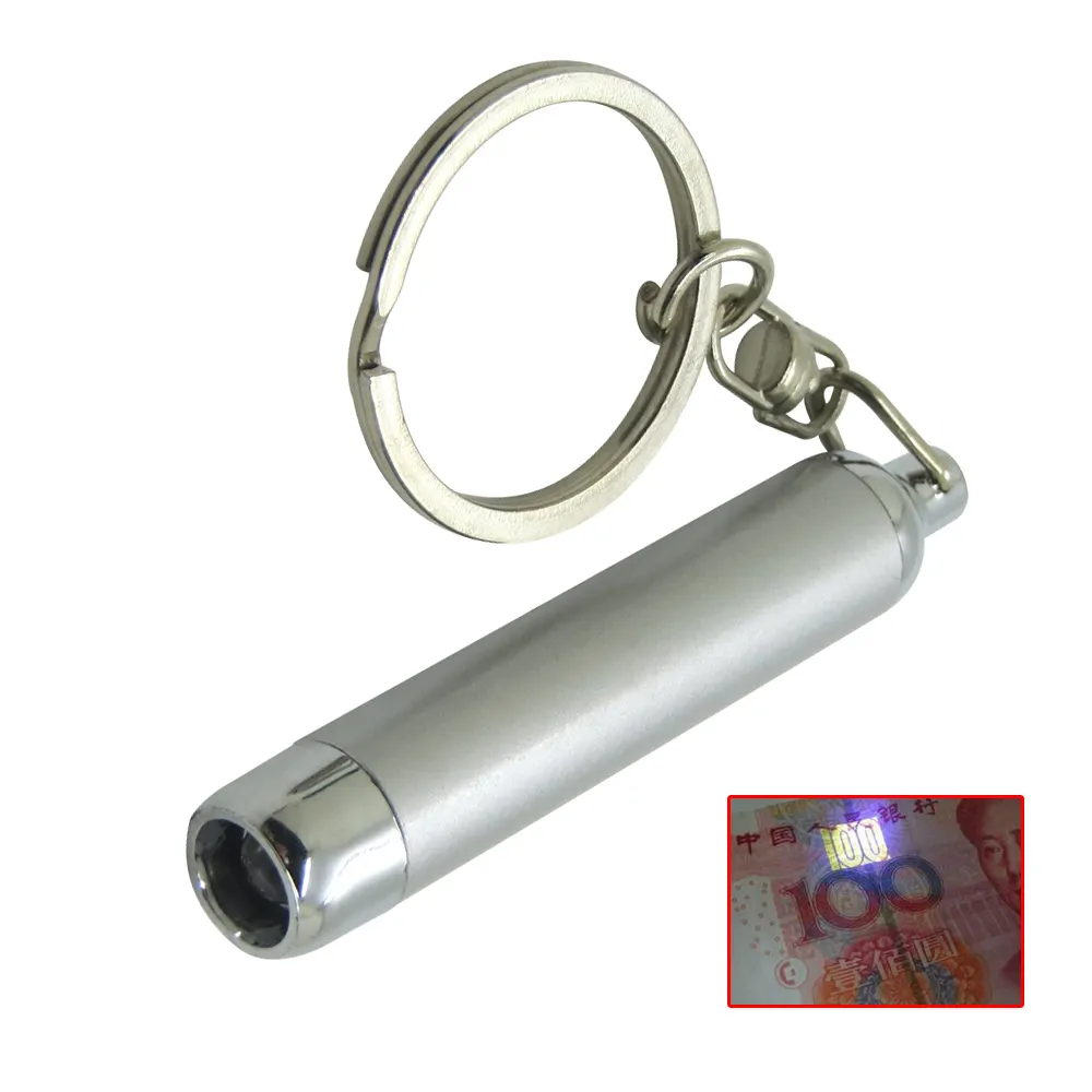 UV Mini LED Taschenlampe Schlüssel bund Taschenlampe Lampe Währung Pass detektor