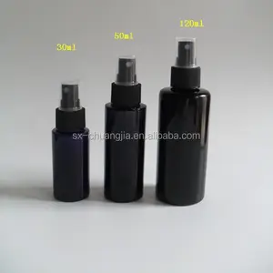 Kemasan Kosmetik Botol Kaca Semprot Silinder Ungu Gelap