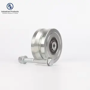 Roda de portão, fabricante de roda cnc máquina 6 "v ranhura portão roda de alta capacidade de ferro fundido v-groove dobrável porta deslizante