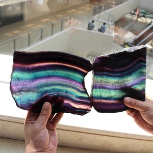 Tinh Thể Tự Nhiên Khối Lượng Lớn Đá Thô Cắt Lát Fluorite Đá Cầu Vồng Đồ Trang Trí Để Bàn Chữa Lành Vết Thương - Product Image 1