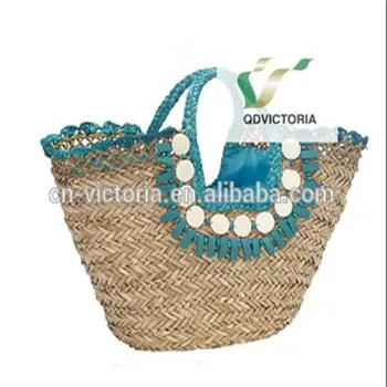 High Quality Handcraft Handmade Fashion Eco-Friendly custom Straw Bag crochet natural sea grass material Straw bag