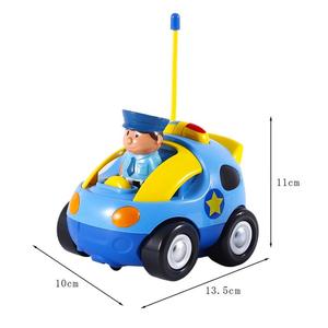 2 canali principianti bambini Cartoon Car Police Mini <span class=keywords><strong>RC</strong></span> Car is Perfect Gift Toys - Product Image 4