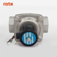 Vanne solénoïde électrique RotK DN50 2 pouces 2W-500-50B normalement fermée en acier inoxydable haute pression avec mini-actionneur de contrôle