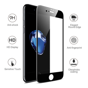 Smartphone לוגו מותאם אישית שנעשה נגד הלם אריזה משי מודפס פרימיום מזג זכוכית מעוקל 3d מסך מגן עבור iphone 7 15 - Product Image 5