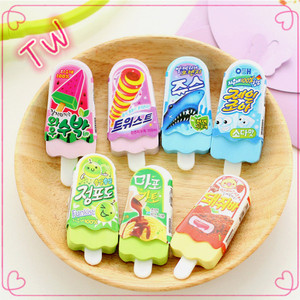 Best verkochte creatieve schrijfwaren uit China, grappige ijsjes-design TPR potloodgum 027 - Product Image 2