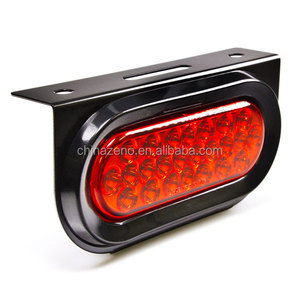 6 "24 Led xe tải hình bầu dục Trailer Trắng dừng/bật/đuôi ánh sáng sao lưu W/tuôn ra gắn kết - Product Image 5