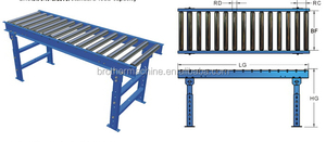 Hermano industrial libre modelo recto gravedad transportador de rodillos para caja de cartón almacén logística - Product Image 4