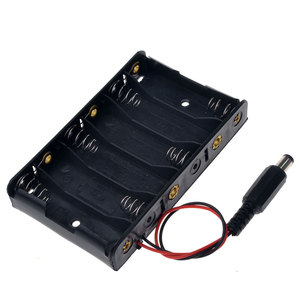 Boîtier de rangement pour 6 piles AA 1,5 V avec prise d'alimentation DC2.1, boîte de rangement DIY pour 6 piles AA 9 V - Product Image 6