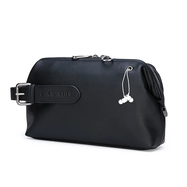 New men's clutch bag large capacity business casual hand bag high quality PU leather tide male business handbag