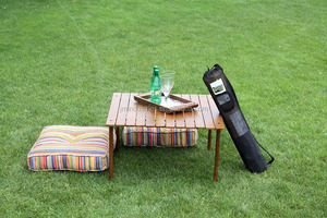 Bajo de madera plegable portátil Mesa (con bolsa de transporte) - Product Image 2