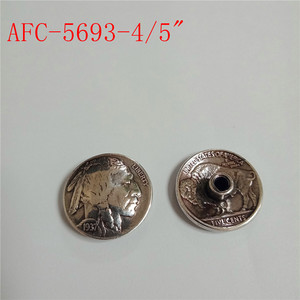 Nickle đồng xu conchos với vít trở lại - Product Image 3