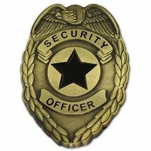 China OEM custom security officer lapel pin badge