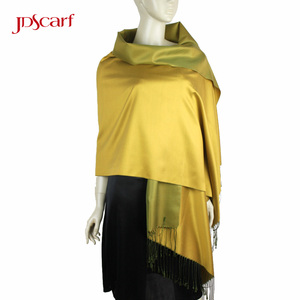 Thiết Kế Thời Trang Mới Phong Cách Lady Solid Color Tua Khăn Lụa Khăn Choàng - Product Image 6