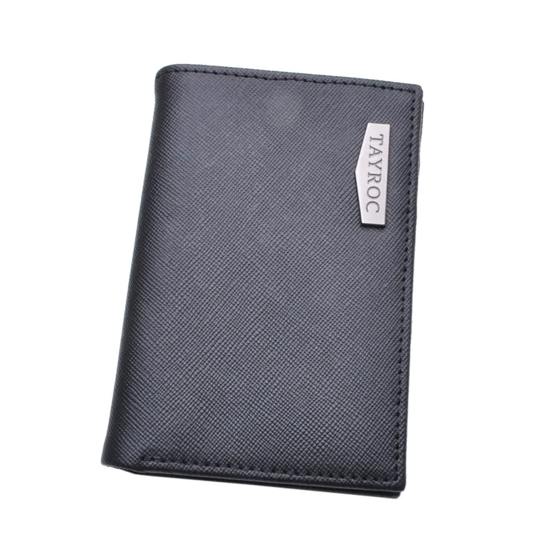 Luxus Top Grade Leder Männer Karte Brieftasche Kreditkarten halter Mini Männer Brieftaschen