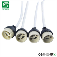 Support de lampe en céramique pour halogène, douille pour lampe g4/g5.3/g6.35/gu10