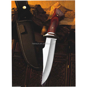 Couteau tactique <span class=keywords><strong>de</strong></span> chasse en acier inoxydable <span class=keywords><strong>de</strong></span> qualité supérieure avec manche en bois <span class=keywords><strong>de</strong></span> santal rouge, fabriqué en usine - Product Image 2
