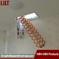 Escalier de grenier moderne en aluminium télescopique pliable pour la maison