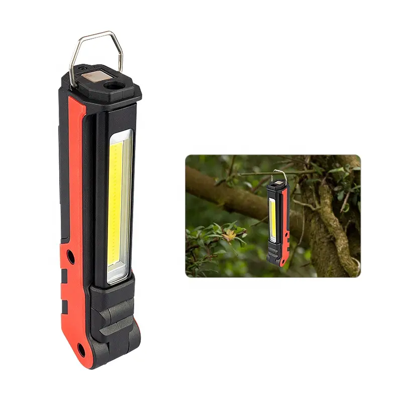 High power rechargeable stepless dimming LED COB work light with magnet base and Electricity display