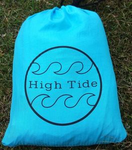 Impermeable llano teñido azul y gris paracaídas manta para picnic