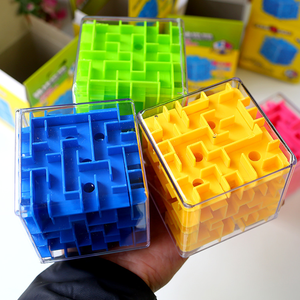 Giocattolo educativo puzzle colorato cubo di velocità a sei facce 3D labirinto cubo magico giocattolo educativo - Product Image 2