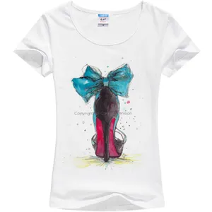 Custom summer ladies 3D sublimation T-shirt women's polyestershort-sleeved T-shirt