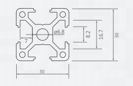 Hochwertiges Industriealuminiumprofil 3030 Aluminiumprofil schwarze Oxidation Türrahmen Aluminiumprofil industrielle Ausstattung - Product Image 4