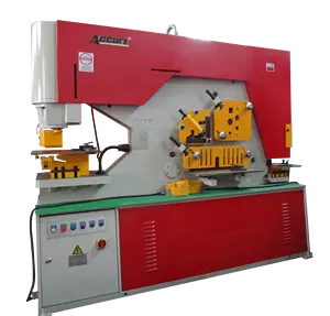 Mesin Ironworker Hydraulic Ulis CNC 60t, HIW-45 catok lembaran logam pekerja Skuba pneumatik baru