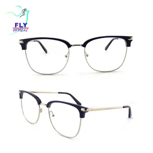 את האחרון אצטט ומתכת שילוב עגול אופטי eyewear משקפיים משקפיים מסגרות