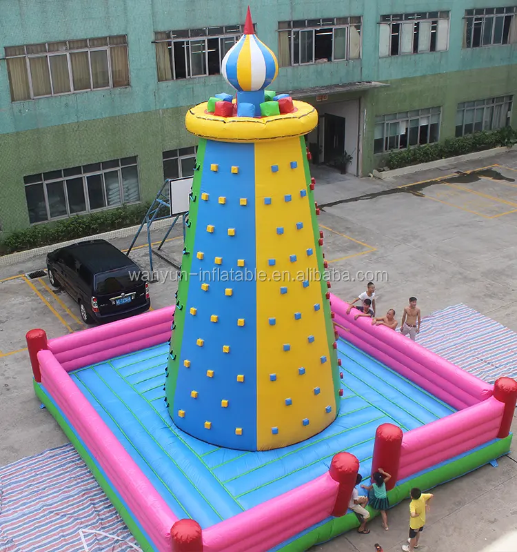 Commercial Inflatable Rock Climbing Wall Rock Mountain Climbing Walls Rock Climbing Holds Sports Games