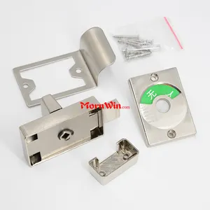 Bau bad hardware edelstahl 304 wc tür bolt latch anzeige knauf schloss