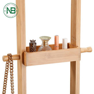 Salno — porte-manteau en bambou Antique, moderne, avec crochets, <span class=keywords><strong>Style</strong></span> <span class=keywords><strong>scandinave</strong></span>, pour salle de bain - Product Image 4