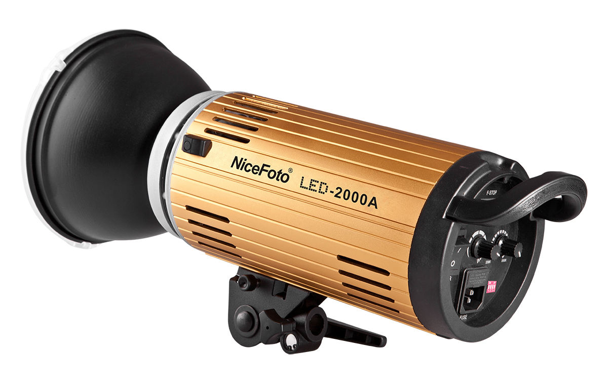 LED-2000AII NiceFoto 200W Bi-Color LED Video Light with Bowens