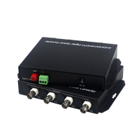 Convertisseurs de média optique à fibre vidéo 4 canaux 1080P HD CVI AHD TVI pour vidéosurveillance HD