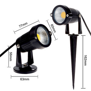 IP65 étanche lampe de sécurité AC85-265V extérieur 5 W blanc chaud LED paysage jardin Spike lumières pour voie cour route décoration - Product Image 1