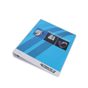 Carpeta de anillas <span class=keywords><strong>A4</strong></span> de tapa dura para presentación Impresa en 4 D, tapa blanda de plástico, carpeta de archivos de Pvc con logotipo de la empresa - Product Image 4