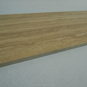 Phật Sơn Sản Xuất Iran Walnut Beige <span class=keywords><strong>Travertine</strong></span> Đánh Bóng Và Epoxy Đầy <span class=keywords><strong>Travertine</strong></span> Panel Với Gạch Men - Product Image 4